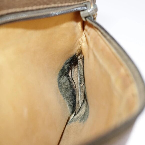 GUCCI GG Supreme Web Sherry Line Shoulder Bag PVC Beige - Picture 9 of 16